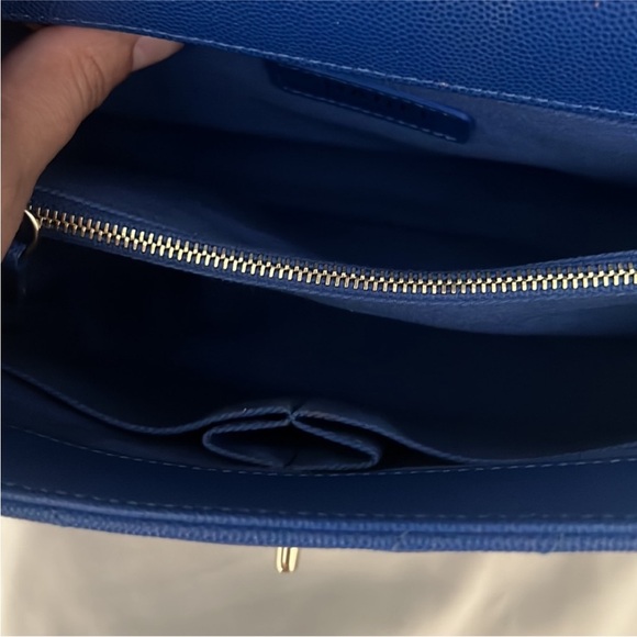 Royal blue chanel coco bag